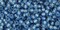 Toho 11/0 Round Japanese Seed Bead, TR11-2102PF, Silver Lined Milky Montana Blue Permafinish